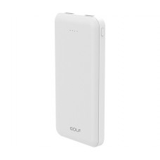 Оригінал Golf Power Bank 10000mAh P200 White 964068 (6959072724397) 10W 2.1A fast charging 2xUSB - Фото