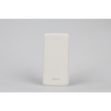Оригінал Golf Power Bank 10000mAh P200 White 964068 (6959072724397) 10W 2.1A fast charging 2xUSB - Фото