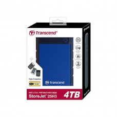 Зовнішній жорсткий диск 2.5" 4 TB Transcend (TS4TSJ25H3B) - Фото