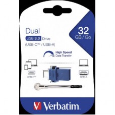 USB-флеш накопичувач Verbatim 32 GB Dual USB Drive USB 3.0/Type-C (49966) - Фото