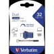 USB флеш накопитель Verbatim 32GB Dual USB Drive USB 3.0/Type-C (49966) USB флеш накопитель Verbatim 32GB Dual USB Drive USB 3.0/Type-C (49966)