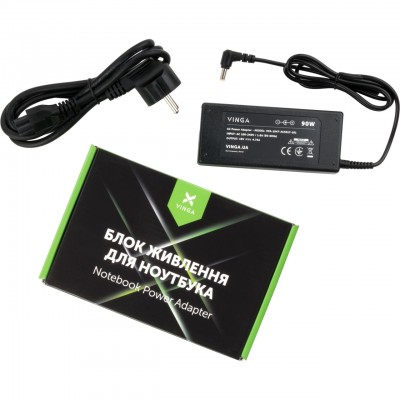 Блок живлення до ноутбука Vinga ACER 90 W 19 V 4.74 A роз'єм 5.5*1.7 (VPA-1947-AC5517-101)