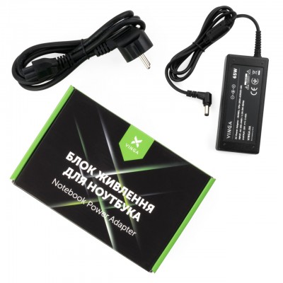 Блок живлення до ноутбука Vinga ASUS 65 W 19 V 3,42 A роз'єм 5.5*2.5 (VPA-1934-AS5525-101)