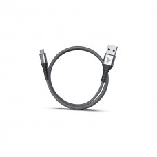 Дата кабель USB 2.0 AM to Micro 5P 1.0m Flex Gray Pixus (4897058531145) - Фото
