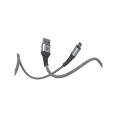 Дата кабель USB 2.0 AM to Micro 5P 1.0m Flex Gray Pixus (4897058531145) - Фото