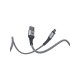 Дата кабель USB 2.0 AM to Micro 5P 1.0m Flex Gray Pixus (4897058531145) Дата кабель USB 2.0 AM to Micro 5P 1.0m Flex Gray Pixus (4897058531145)