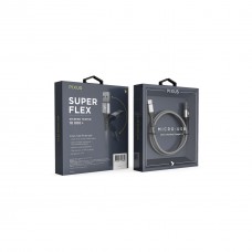 Дата кабель USB 2.0 AM to Micro 5P 1.0m Flex Gray Pixus (4897058531145) - Фото