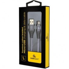 Дата кабель USB 2.0 Micro 5P to AM Cablexpert (CC-USB2B-AMmBM-1M-WB2) - Фото