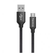 Дата кабель USB 2.0 AM to Micro 5P 2.0m black ColorWay (CW-CBUM009-BK) - Фото
