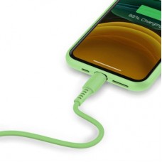 Дата кабель USB 2.0 AM to Lightning 1.2m 2.4A green Baseus (CALDC-06) - Фото
