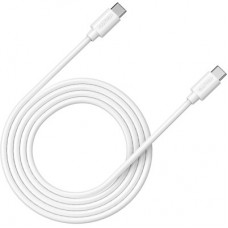 Дата кабель USB-C to USB-C 2.0m 100W 20V/ 5A white Canyon (CNS-USBC12W) - Фото