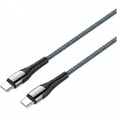 Дата кабель USB Type-C to Type-C 2.0m PD Fast Charging 65W 3A grey ColorWay (CW-CBPDCC039-GR) - Фото