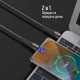 Дата кабель USB Type-C to Type-C 2.0m PD Fast Charging 65W 3A grey ColorWay (CW-CBPDCC039-GR)