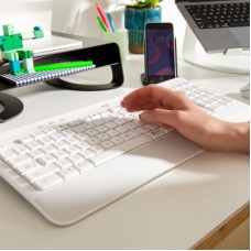 Клавіатура Logitech Signature K650 For Business UA USB/Bluetooth Off-White (920-010977) - Фото