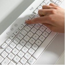 Клавіатура Logitech Signature K650 For Business UA USB/Bluetooth Off-White (920-010977) - Фото
