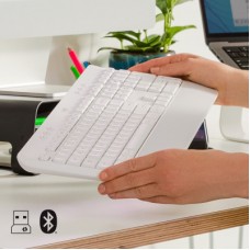 Клавіатура Logitech Signature K650 For Business UA USB/Bluetooth Off-White (920-010977) - Фото