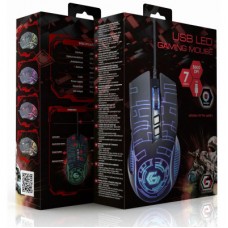 Мышка Gembird MUSG-RGB-01 USB Black (MUSG-RGB-01) - Фото