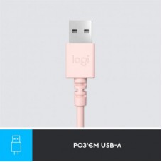 Навушники Logitech H390 USB Rose (981-001281) - Фото