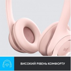Навушники Logitech H390 USB Rose (981-001281) - Фото