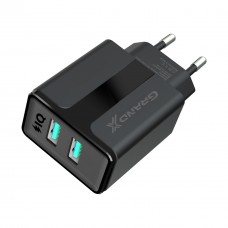 Зарядний пристрій Grand-X CH-15UMB (5V/2,1A + DC cable 2,4А USB -> Micro USB 1m) Black (CH-15UMB) - Фото