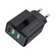 Зарядное устройство Grand-X 5V 2,4A USB Black (CH-15B)