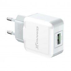 Зарядний пристрій Grand-X 5 V 2.1 A White (CH-03W) - Фото
