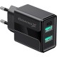 Зарядний пристрій Grand-X CH-15T 5V 2,1 A USB Black + cable USB —> Type C, Cu, 4A, TPE (CH-15T)