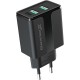 Зарядний пристрій Grand-X CH-15T 5V 2,1 A USB Black + cable USB —> Type C, Cu, 4A, TPE (CH-15T)