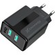 Зарядний пристрій Grand-X CH-15T 5V 2,1 A USB Black + cable USB —> Type C, Cu, 4A, TPE (CH-15T)