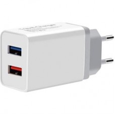 Зарядний пристрій XoKo WC-210 2.4 A USB White (WC-210-WH) (WC-210-WH) - Фото