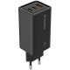 Зарядний пристрій ColorWay GaN3 Pro Power Delivery (USB-A + 2 USB TYPE-C) (65 W) (CW-CHS039PD-BK)