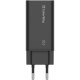 Зарядний пристрій ColorWay GaN3 Pro Power Delivery (USB-A + 2 USB TYPE-C) (65 W) (CW-CHS039PD-BK)