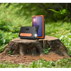 Power Bank 4smarts Solar Prepper 12000 mAh повербанк із динамо-машиною та сонячною батареєю - Фото