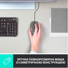 Мишка Logitech M100 USB Black (910-006652) - Фото