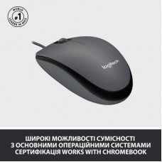 Мишка Logitech M100 USB Black (910-006652) - Фото