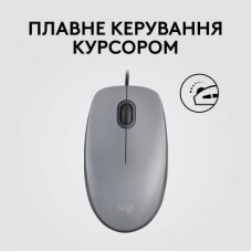 Мышка Logitech M110 Silent USB Mid Gray (910-006760) - Фото