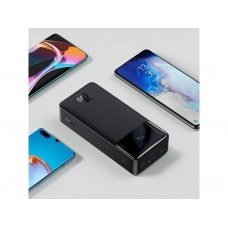 Оригінал Baseus Bipow Digital Display 30000 mAh 20W Black PPDML-N01 Power Bank Швидка зарядка QC 3.0 PD AFC - Фото