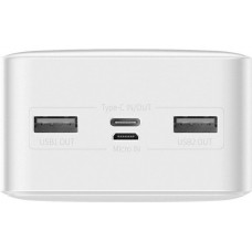 Оригінал Baseus Bipow Digital Display 30000 mAh 15W White PPDML-K02 Power Bank Швидка зарядка QC 3.0 PD AFC - Фото