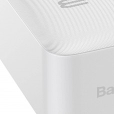 Оригінал Baseus Bipow Digital Display 30000 mAh 15W White PPDML-K02 Power Bank Швидка зарядка QC 3.0 PD AFC - Фото