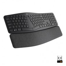 Клавіатура Logitech ERGO K860 Bluetooth/Wireless UA Black (920-010108) - Фото
