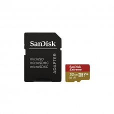 Картка пам'яті SANDISK 32GB microSDHC V30 A1 UHS-I U3 4K Extreme (SDSQXAF-032G-GN6MA)