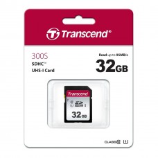 Картка пам'яті Transcend 32 GB SDHC class 10 UHS-I U1 (TS32GSDC300S) - Фото