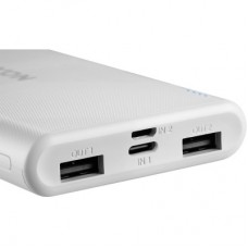 Батарея универсальная Canyon PB-108 10000mAh, Input 5V/2A, Output 5V/2.1A(Max), white (CNE-CPB1008W) - Фото