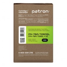 Картридж PATRON HP LJ CE278A/CANON 728 GREEN Label (DUAL PACK) (PN-78A/728DGL) - Фото
