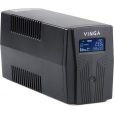 Джерело безперебійного живлення Vinga LCD 800VA plastic case (VPC-800P) - Фото