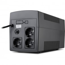 Джерело безперебійного живлення Vinga LCD 1200VA plastic case (VPC-1200P) - Фото