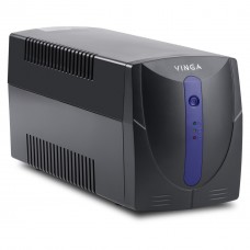 Джерело безперебійного живлення Vinga LED 800VA plastic case (VPE-800P) - Фото