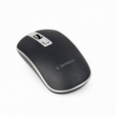 Мышка Gembird MUSW-4B-06-BS Wireless Black-Silver (MUSW-4B-06-BS) - Фото