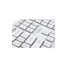 Клавіатура Vinga KB410 White - Фото