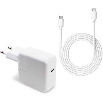 Блок живлення до ноутбука Vinga Apple 30 W 5 V3A/9V3A/12V2.4A/14.5V2A/ 18V1.5A/20V1.5A USB-C (VPA-30-APP-C)